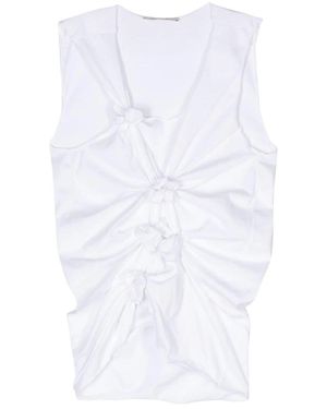 Gauchère Sleeveless Tops - Blanc