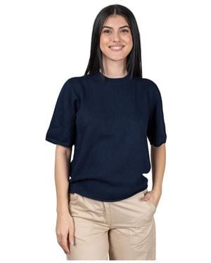 Gran Sasso Round-Neck Knitwear - Blue