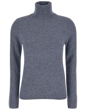 Plain Units Cashmere Knitwear - Blu