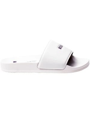 MSGM Schoenen ,Wit ,Logo Slippers