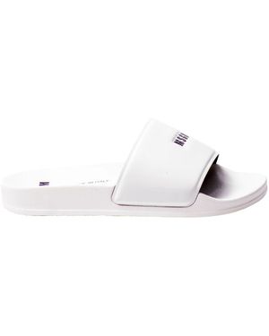 MSGM Schoenen ,Wit ,Logo Slippers