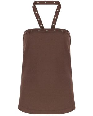 The Attico Sleeveless Tops - Bruin