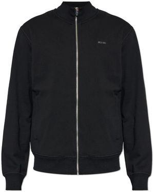 DIESEL Hoodies & Sweatvesten ,Zwart ,Katoen S-Lock-Met Sweatshirt