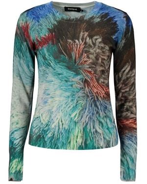 Desigual Round-Neck Knitwear - Vert