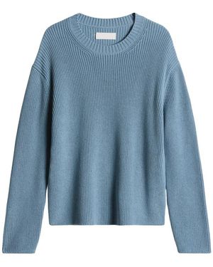 Marc O' Polo Truien & Vesten ,Blauw ,Katoen Ronde Hals Gebreid