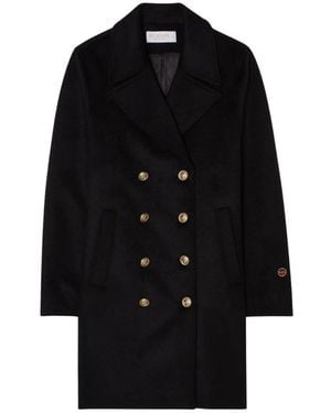 BUSNEL Double-Breasted Coats - Nero