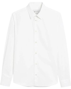 Ami Paris De Coeur Katoenen Overhemd - Wit
