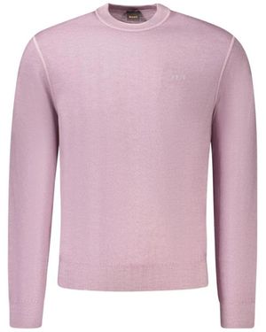 BOSS Round-Neck Knitwear - Viola
