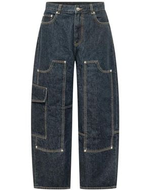 Ganni Wide Jeans - Azul