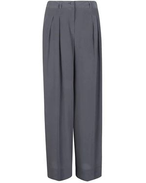 Crida Milano Tapered Trousers - Grey