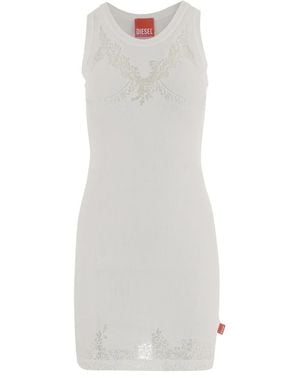 DIESEL Jurk Met Doorschijnende Details - Wit