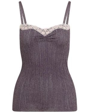Valentino Sleeveless Tops - Purple