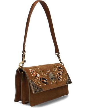 Kurt Geiger Tassen ,Bruin ,Leer Sloane Soft Shoulder
