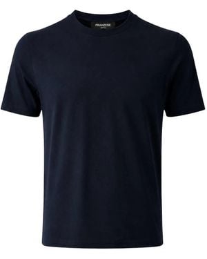 Franzese Collection Tops ,Blauw ,Katoen Stefano De Martino T-Shirt