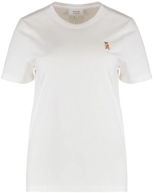 Maison Kitsuné T-Shirts - Wit
