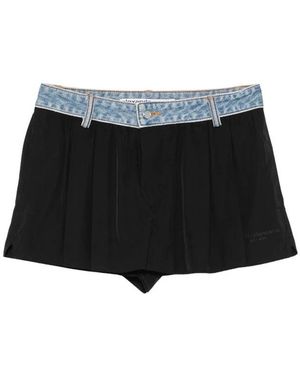 Alexander Wang Pre-Styled Geplooide Denim Shorts - Zwart
