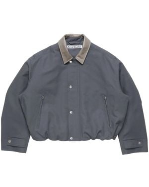 Acne Studios Bomberjacke Mit Lederkragen - Grau
