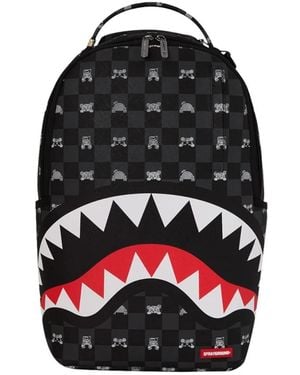 Sprayground Peeking Character Check Rucksack - Schwarz