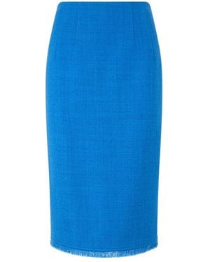 Alberta Ferretti Rokken ,Blauw ,Wol Gonna Midi