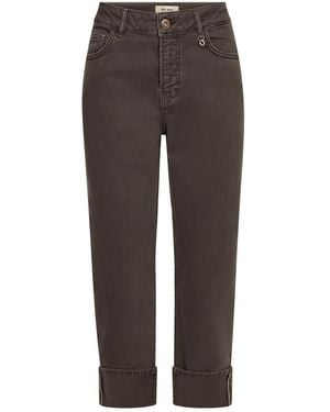 Mos Mosh Cropped Jeans - Brown