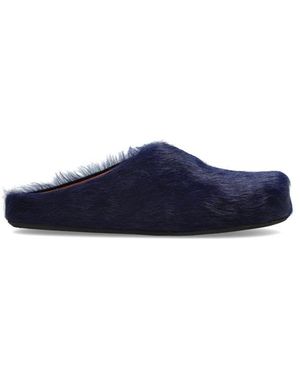 Marni Schoenen ,Blauw ,Leer Fussbett Sabot