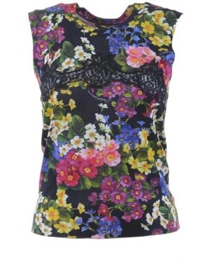Dolce & Gabbana Round-Neck Knitwear - Blue