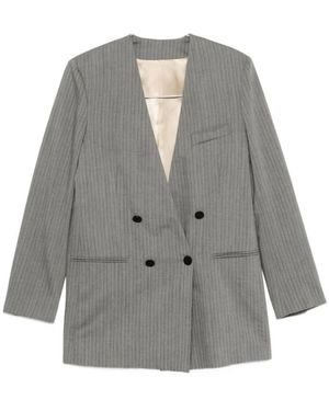 Alberta Ferretti Jassen ,Grijs ,Wol Wolmix Blazer