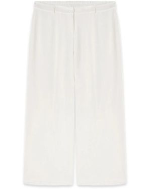 FIORELLA RUBINO Wide Trousers - Bianco