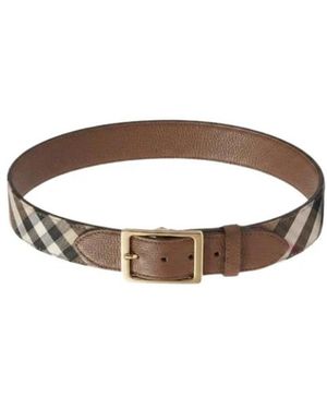 Loewe Vintage Check Riem - Bruin