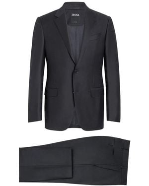 ZEGNA Single Breasted Suits - Schwarz