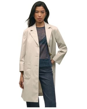 Brooks Brothers Single-Breasted Coats - Grigio