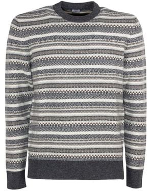 Eleventy Round-Neck Knitwear - Gris