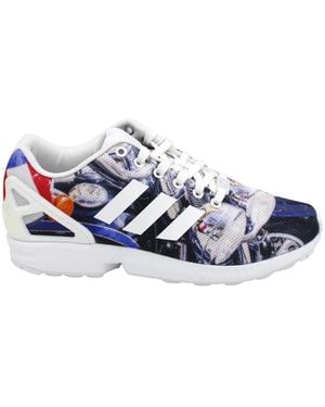 adidas Flux Synthetik Textil Schnürung Gummisohle - Blau