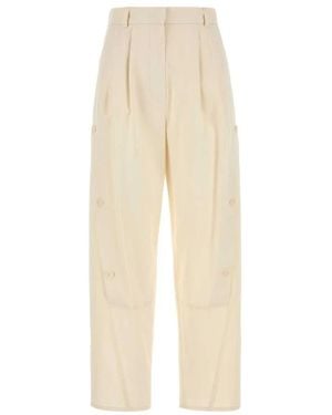 Max Mara Duomo Straight Broeken - Naturel