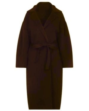 Alberta Ferretti Belted Coats - Brown
