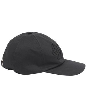 Gucci Accessoires ,Zwart ,Katoen Logo Geborduurd Baseballpet
