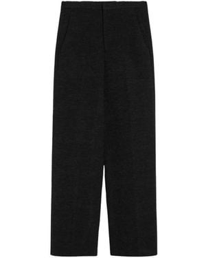 Loulou de Saison Alston Straight Broeken - Zwart