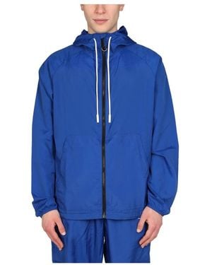 Marcelo Burlon Rain Jackets - Azul