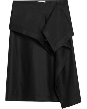 Ferragamo Rokken ,Zwart ,Zwarte Lange Rok Gonna Lunga