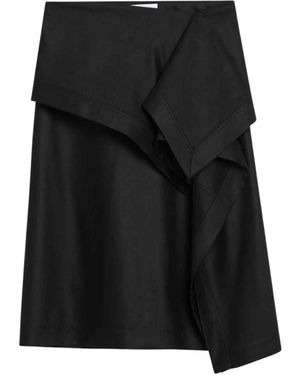 Ferragamo Rokken ,Zwart ,Zwarte Lange Rok Gonna Lunga