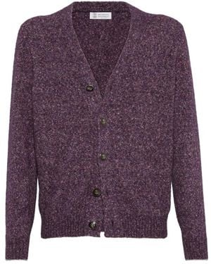 Brunello Cucinelli Cardigans - Paars