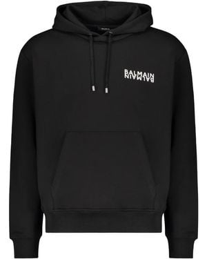 Balmain Hoodies - Black