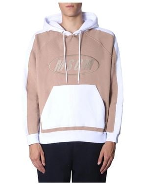 MSGM Felpa Sweatshirt - Wit