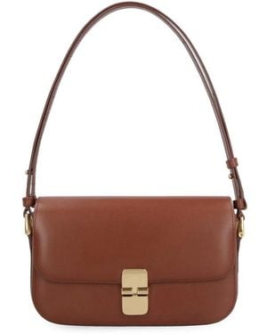 A.P.C. Shoulder Bags - Marrone