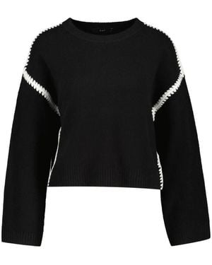 Ouí Round-Neck Knitwear - Black