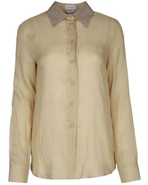 Jacob Cohen Overhemden ,Camicia M/L Borchie - Naturel