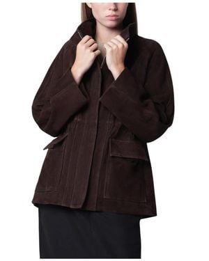 Nour Hammour Leather Jackets - Black