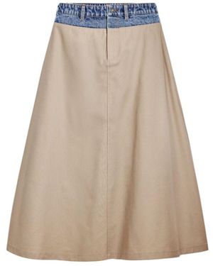 Desigual Midi Skirts - Neutre