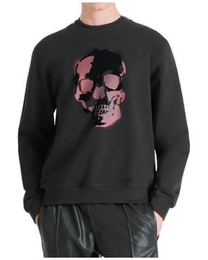 Antony Morato Skull Grafische Urban Sweatshirt - Zwart