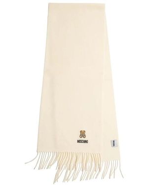 Moschino Accessoires ,Wit ,Wol M5293 Sjaal - Naturel